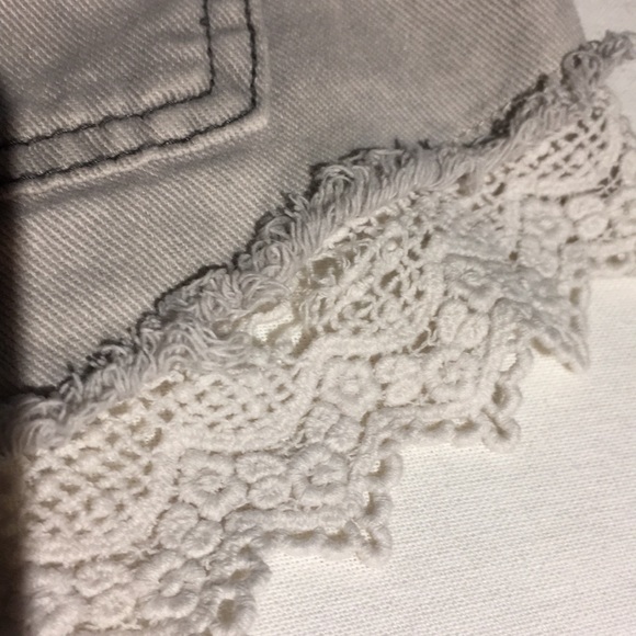 Free People gray distressed high waist shorts! - Picture 8 of 8